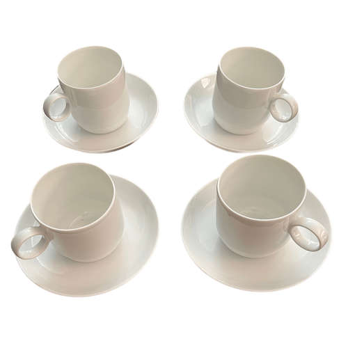 Rosenthal 1950s Hans Theo Baumann studioline Mugs and Saucers (Set of 4)